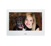 Cornice digitale LED HD da 7 pollici Orologio Calendario Lettore video Supporto scheda USB/MMC/SD/MS 800 * 480 film MP3 MP4 Schermo Ad Alta Definizione(White)
