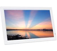 Cornice digitale multi-formato di grandi dimensioni da 22/24/27/32", supporta video e musica, la presentazione può essere montata a parete, facile da usare per gli anziani (bianco 24 pollici)