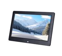 Cornice digitale multifunzionale da 10,1 pollici: scorre video, foto e musica; Adatto for uso commerciale e domestico.(Black)