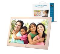 Cornice digitale multifunzione da 12/13/17 pollici Display HD Album elettronico for la casa l'ufficio(Champagne gold,12inchs)