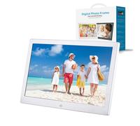 Cornice digitale multifunzione da 12/13/17 pollici Display HD Album elettronico for la casa l'ufficio(Silver,15inchs)