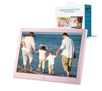 Cornice digitale multifunzione da 12/13/17 pollici Display HD Album elettronico for la casa l'ufficio(Rose gold,13inchs)