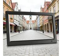 Cornice digitale - telecomando, lettore di schede USB/SD, supporta video/musica/foto/e-book, calendario/orologio, sensore umano, accensione e spegnimento automatico, memoria di spegnimento