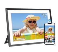 Cornice digitale Wi-Fi 10,1 pollici 1280 x 800 IPS LCD touchscreen, memoria integrata da 32 GB, auto-rotante, condividi istantaneamente i momenti tramite l'app Frameo da qualsiasi luogo, nero