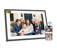 Cornice digitale Wi-Fi da 10,1 pollici, multifunzione, smart cornice, touch screen, HD 1280 x 800 IPS con app, memoria da 32 GB, calendario digitale, bianco