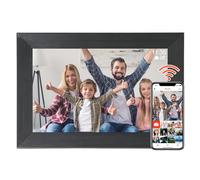 Cornice digitale WiFi, touch screen da 10 pollici, memoria da 32 GB, rotazione automatica, condividi foto e video tramite l'app Frameo, cornice per foto digitale intelligente, colore nero