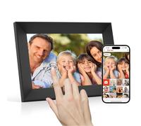 Cornice digitale Wi-Fi Tibuta da 10,1 pollici, touch screen IPS 1280 x 800, cornice elettronica, rotazione automatica, montaggio a parete, può visualizzare foto e video tramite APP (8 Pollici)