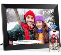 Cornice digitale WiFi 10,1 pollici, 1280 x 800 IPS LCD Touchscreen Smart Digital Picture Frame Costruito in 32 GB di memoria, Auto-Rotazione Cornice Foto Elettronica, Condividi Foto/Video tramite