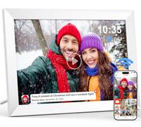 Cornice digitale WiFi 10,1 pollici, 1280 x 800 IPS LCD Touchscreen Smart Digital Picture Frame Costruito in 32 GB di memoria, Auto-Rotazione Cornice Foto Elettronica, Condividi Foto/Video tramite