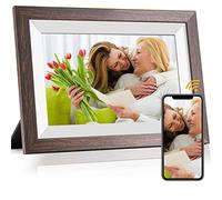 Cornice digitale WiFi da 10,1 pollici Smart Digital Photo Frame con display IPS Touch Screen HD, 16 GB di archiviazione, facile configurazione per condividere foto o video ovunque tramite l'app Frameo