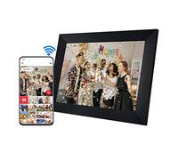 Cornice Digitale WiFi da 10,1 Pollici, Touch Screen FHD IPS, Cornice Smart Montabile a Parete con Memoria 16G, Condivisione di Foto o Video Tramite L'APP Frameo, Rotazione (Spina UE)
