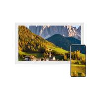 Cornice digitale WIFI da 32 pollici, supporta la riproduzione programmata e l'accensione e lo spegnimento programmati, qualità dell'immagine Full HD 1920 * 1080 IPS (Color : White)