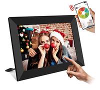 Cornice digitale WiFi Schermo touch da 8 pollici IPS Schermo HD 1080P Schermo IPS ad alta risoluzione Angolo di visione a 180 ° Sensore di movimento Rotazione automatica Display foto tramite SD 16 GB