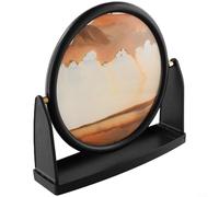 Cornice dinamica per pittura con sabbia mobile con movimento 3D della sabbia, arte decorativa per lo sviluppo della pazienza e sollievo dallo stress (giallo)