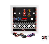 Cornice Display 27cm per LEGO 71049 MINIFIGURES Monoposto F1 da collezione