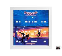 Cornice Display 27cm per LEGO Minifigures - 71050 MARVEL SPIDER-VERSE (Blue)