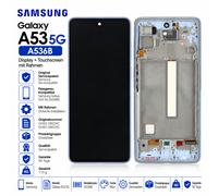 Cornice display Super AMOLED originale Samsung Galaxy A53 5G A536B blu