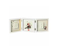 Tiny Love Doppia Cornice Impronte Neonato, Impronta Mani e Piedi Neonati, Kit impronte neonato, Testato Dermatologicamente, Idea Regalo Neonato, Regalo Nascita, Tiny Creations, colore Bianco