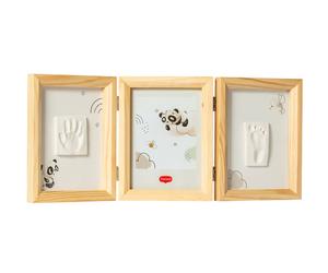 Cornice doppia impronta mano e piede Tiny Love Double Frame Wooden