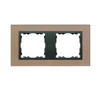 Cornice doppia orizzontale vetro rame/cornice Simon 82 82827-34