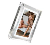 Cornice elettronica ad alta risoluzione in acrilico trasparente Design Supporta MP4 USB Ricarica 3000mAh Batteria moderna Acrilico Digital Pictures Frame