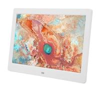 Cornice Elettronica, Calendario con Telecomando 100-240 V Cornice Digitale da 10 Pollici con Staffa per Ufficio (Spina UE)