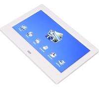 Cornice elettronica, cornice digitale con calendario bianco, riproduzione in loop multifunzione 100-240 V per ufficio per famiglia