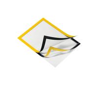 Durable Cornice espositiva Duraframe A4, adesiva con chiusura magnetica, 2 pezzi, giallo, 487204