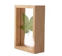 Cornice espositiva in Legno massello Trasparente for Campioni in Vetro bifacciale Cornici for Foto for Scatola delle Ombre for per Fiori Secchi, Fai da Te, Foto(Color06,15x20cm 8Inch)