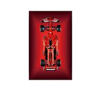 Cornice espositiva per Lego Technic Ferrari SF-24 F1 42207 Auto, Pannello da 80x50 cm per Lego 42207 Auto, Supporto da parete (senza modello) (A)