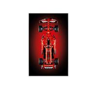 Cornice espositiva per Lego Technic Ferrari SF-24 F1 42207 Auto, Pannello da 80x50 cm per Lego 42207 Auto, Supporto da parete (senza modello) (B)
