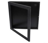 Cornice espositiva per magliette, 33 x 33 cm, con copertura in acrilico resistente ai raggi UV e cornice in legno ingegnerizzato per esporre camicie, opere d'arte e oggetti da collezione