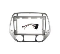 cornice fascia radio stereo Auto Stereo Dash Fascia Trim Lunetta 2 Din Unità Principale Kit Telaio Autoradio Per Hyundai I20 2012 2013 2014(Cavo telaio-2)