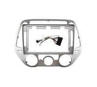 cornice fascia radio stereo Auto Stereo Dash Fascia Trim Lunetta 2 Din Unità Principale Kit Telaio Autoradio Per Hyundai I20 2012 2013 2014(Cavo telaio-1)