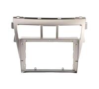 cornice fascia radio stereo Per Toyota Per Vios 2007-2012 Per Belta 2005-2008 Auto Stereo Dash Fascia Trim Faceplate 2 Din Head Unit Car Radio Frame Kit(Cornice argento)