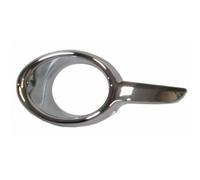 Cornice fendinebbia anteriore sinistro per peugeot 208 2012- cromata e nera