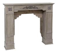 CORNICE FINTO CAMINO CAMINETTO TORTORA ANTICATO CLASSICO MODERNO 11023h95 cm