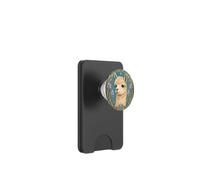 Cornice Floreale Vintage Ritratto Alpaca Art Nouveau PopSockets PopWallet per MagSafe