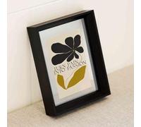 Cornice for foto, cornice galleggiante in doppio vetro, dimensioni multiple multicolori su entrambi i lati(Ebony,Square [20 * 20cm])