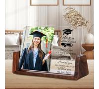 Cornice for foto di laurea personalizzata Classe del 2025 Regalo di laurea for scuola superiore College Targa in acrilico con foto personalizzata