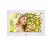 Cornice For Foto Digitale HD Da 10.1 Pollici 1280x800 HD Ultra Sottile LED Album Fotografico Elettronico Cornice For Foto LCD For Regali Di Compleanno Di Natale Condividi facile(DPF-1012-White)