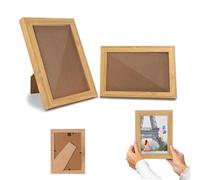 cornice foto 2 pezzi 8.9x12.7cm 10.2x15.2cm mini cornici da tavolo o parete in legno MDF trasparente protettiva ideale per casa ufficio regalo decorazione