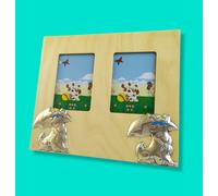 Cornice Foto In Argento E Legno 6x8 Cm L'una per Bambini
