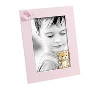 Cornice Foto Orsetta Rosa Mascagni Foto 13 x 18 Bianca | Portafoto in Legno Bianco Mascagni Orsa per Fotografie 13x18 cm - Portaritratti da Tavolo Orsetta Mascagni Foto Verticale (Rosa)