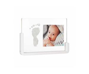 Cornice foto trapsarente Baby Art con impronta per Neonato