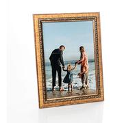 Cornice Foto Vintage per Foto A4 - Antiche Cornici Oro per Foto con Vero Vetro per i Momenti più Belli | Portafoto da Tavolo & da Parete, Formato Verticale e Orizzontale