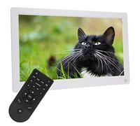 Cornice fotografica digitale, 15,6 pollici 1920 * 1280 HD IPS 16:9 Widescreen Smart Body Induction Cornice digitale, Cornice elettrica Supporta la riproduzione di musica video Inglese francese