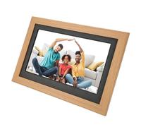 Cornice Fotografica Digitale, Album Fotografico Elettronico HD IPS Leggero 100-240 V con Altoparlante Stereo per il Compleanno (Spina UE)
