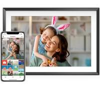 Cornice fotografica digitale da 10,1 pollici HD IPS Touch Screen Digital Picture Frame with 2,4 GHz WiFi, Condividi foto remotely tramite app Frameo