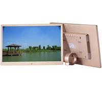 Cornice fotografica digitale da 15,4 pollici, supporta ingresso HDMI, viene fornita con lettore video, prestazioni stabili e funzionamento semplice (Black)